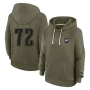 Women's Markel Bell Philadelphia Eagles Olive 2025 Salute to Service Hoodie