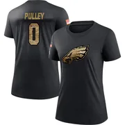 Women's Maximus Pulley Philadelphia Eagles Black 2020 Salute To Service Performance T-Shirt