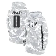 Women's Maximus Pulley Philadelphia Eagles Camo Arctic 2024 Salute to Service Club Fleece Pullover Hoodie