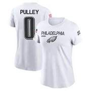 Women's Maximus Pulley Philadelphia Eagles Legend White 2024 Salute to Service Performance T-Shirt