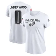 Women's Rocco Underwood Philadelphia Eagles Legend White 2024 Salute to Service Performance T-Shirt