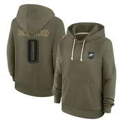 Women's Rocco Underwood Philadelphia Eagles Olive 2025 Salute to Service Hoodie