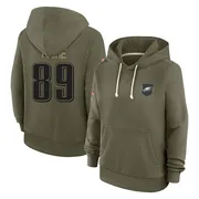 Women's Samori Toure Philadelphia Eagles Olive 2025 Salute to Service Hoodie