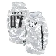 Women's Stone Smartt Philadelphia Eagles Camo Arctic 2024 Salute to Service Club Fleece Pullover Hoodie