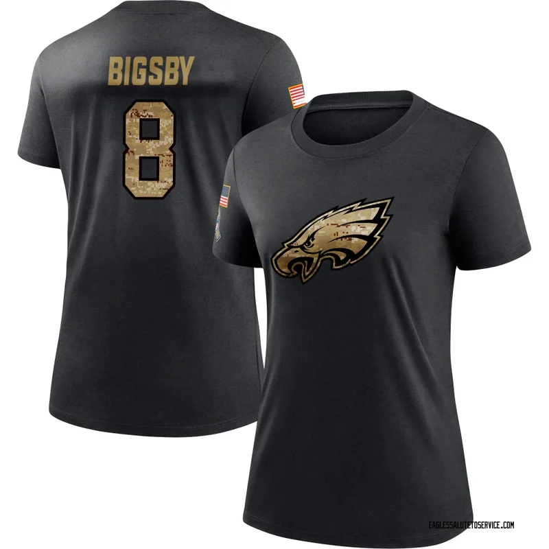 Women's Tank Bigsby Philadelphia Eagles Black 2020 Salute To Service Performance T-Shirt