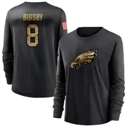 Women's Tank Bigsby Philadelphia Eagles Black 2020 Salute To Service Sideline Performance Long Sleeve T-Shirt