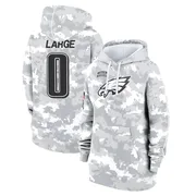 Women's Tucker Large Philadelphia Eagles Camo Arctic 2024 Salute to Service Club Fleece Pullover Hoodie