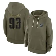 Women's Uar Bernard Philadelphia Eagles Olive 2025 Salute to Service Hoodie