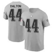 Youth Andy Dalton Philadelphia Eagles Gray 2024 Salute to Service Name & Number T-Shirt