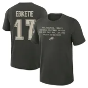 Youth Arnold Ebiketie Philadelphia Eagles Green Dark/ 2025 Salute to Service Sideline Slub T-Shirt