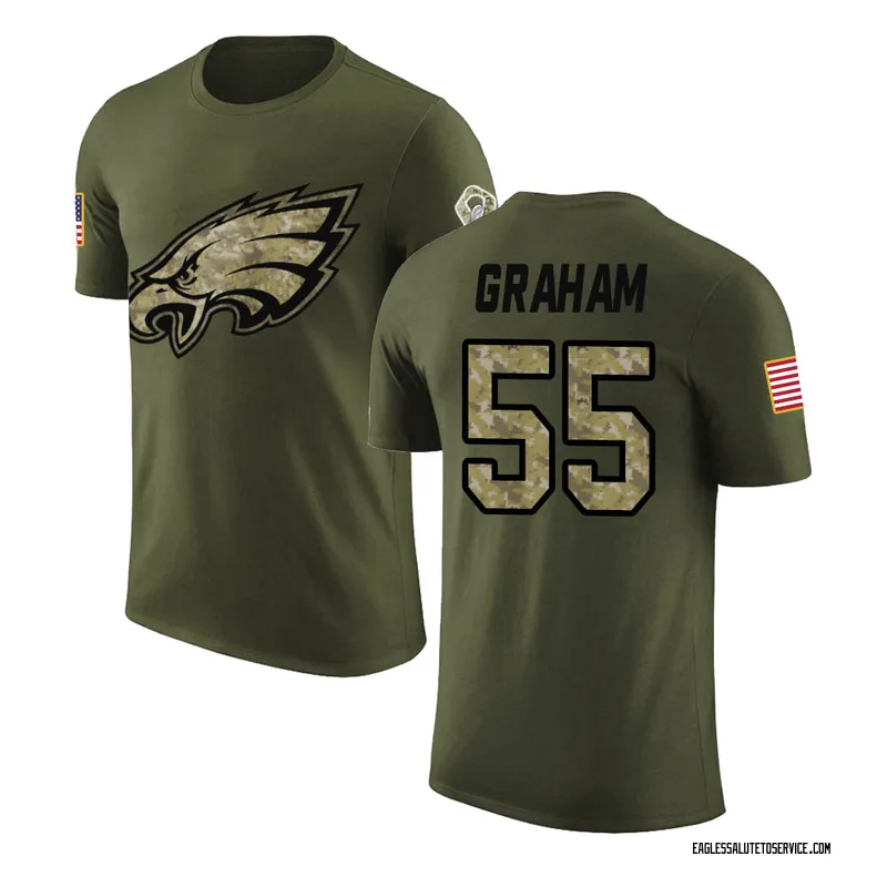 Youth Brandon Graham Philadelphia Eagles Legend Olive Salute to Service T-Shirt