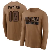 Youth Cole Payton Philadelphia Eagles Brown 2023 Salute To Service Long Sleeve T-Shirt