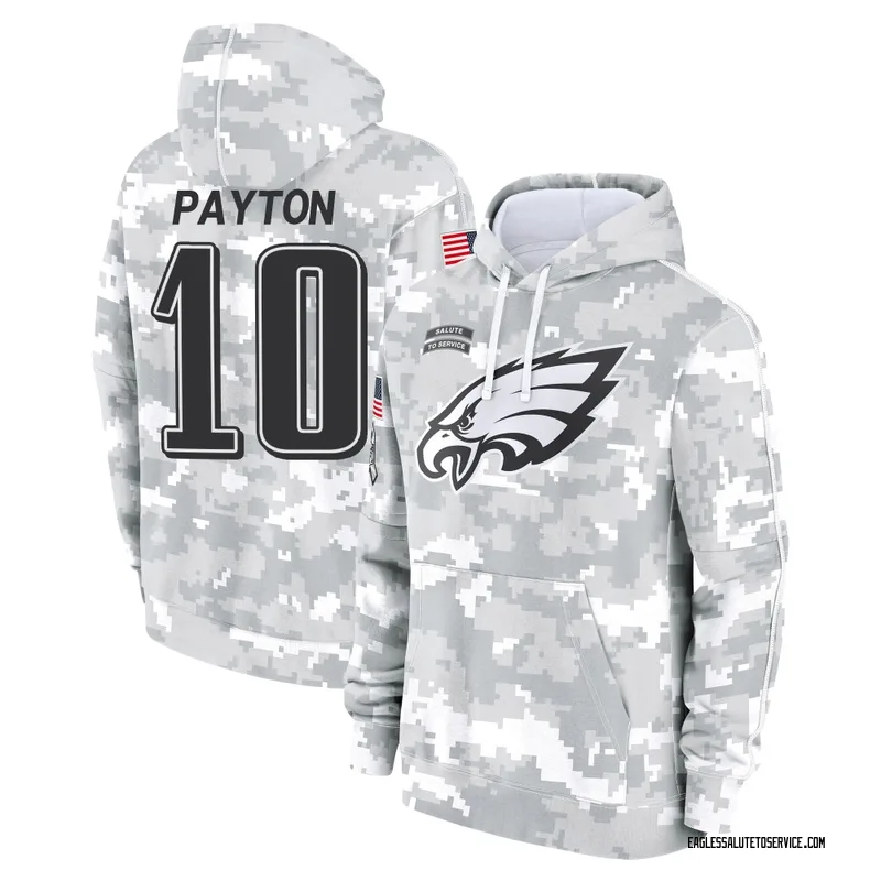 Youth Cole Payton Philadelphia Eagles Camo Arctic 2024 Salute to Service Club Fleece Pullover Hoodie