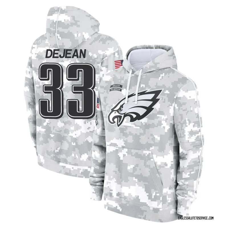 Youth Cooper DeJean Philadelphia Eagles Camo Arctic 2024 Salute to Service Club Fleece Pullover Hoodie