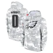 Youth Dae'Quan Wright Philadelphia Eagles Camo Arctic 2024 Salute to Service Club Fleece Pullover Hoodie