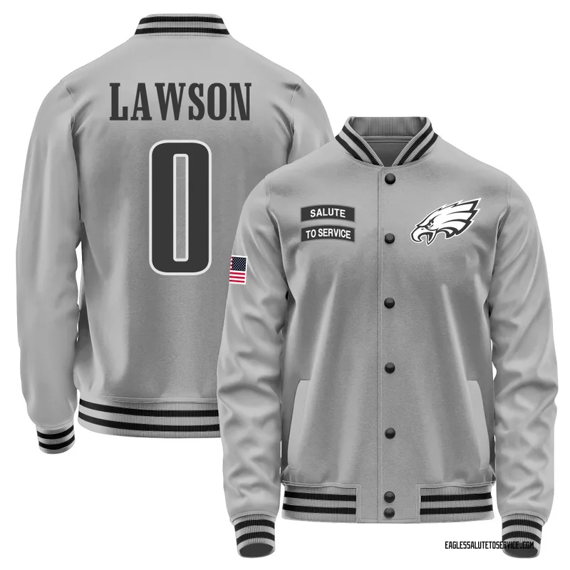 Youth Deontae Lawson Philadelphia Eagles Gray Salute to Service Performance Jacket