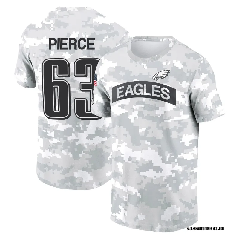 Youth Hollin Pierce Philadelphia Eagles Camo Arctic 2024 Salute to Service Performance T-Shirt