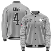 Youth Isiah King Philadelphia Eagles Gray Salute to Service Performance Jacket