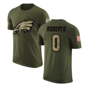 Youth Jaeden Roberts Philadelphia Eagles Legend Olive Salute to Service T-Shirt