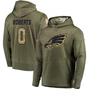 Youth Jaeden Roberts Philadelphia Eagles Olive Salute to Service Pullover Hoodie