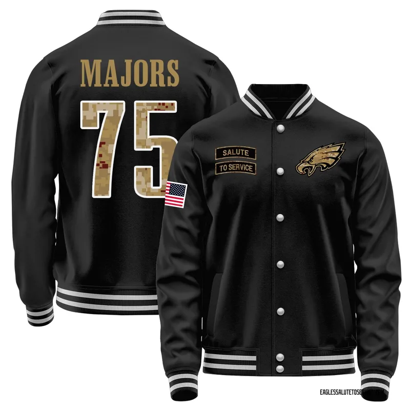 Youth Jake Majors Philadelphia Eagles Black Salute to Service Sideline Performance Jacket