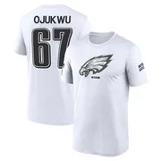 Youth John Ojukwu Philadelphia Eagles Legend White 2024 Salute to Service Performance T-Shirt