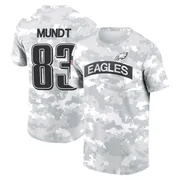 Youth Johnny Mundt Philadelphia Eagles Camo Arctic 2024 Salute to Service Performance T-Shirt