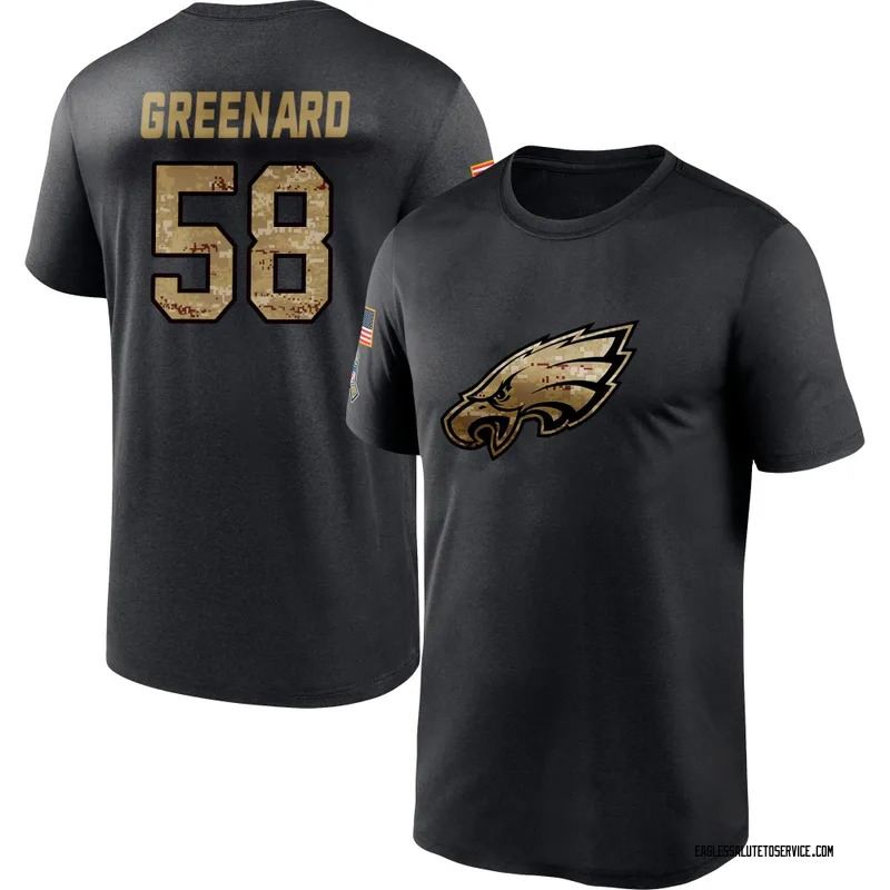 Youth Jonathan Greenard Philadelphia Eagles Black 2020 Salute To Service Performance T-Shirt