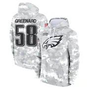 Youth Jonathan Greenard Philadelphia Eagles Camo Arctic 2024 Salute to Service Club Fleece Pullover Hoodie