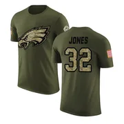 Youth Jonathan Jones Philadelphia Eagles Legend Olive Salute to Service T-Shirt