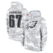 Youth Laekin Vakalahi Philadelphia Eagles Camo Arctic 2024 Salute to Service Club Fleece Pullover Hoodie