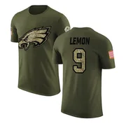 Youth Makai Lemon Philadelphia Eagles Legend Olive Salute to Service T-Shirt