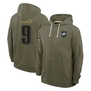 Youth Makai Lemon Philadelphia Eagles Olive 2025 Salute to Service Hoodie