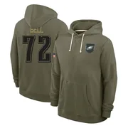 Youth Markel Bell Philadelphia Eagles Olive 2025 Salute to Service Hoodie