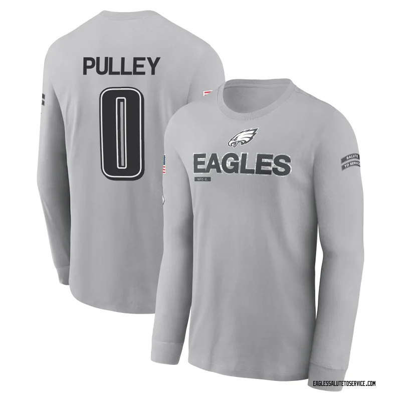 Youth Maximus Pulley Philadelphia Eagles Gray 2024 Salute to Service Long Sleeve T-Shirt