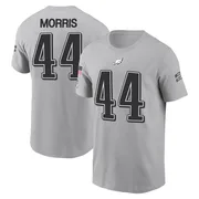 Youth Micah Morris Philadelphia Eagles Gray 2024 Salute to Service Name & Number T-Shirt