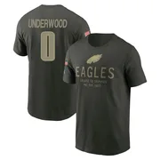 Youth Rocco Underwood Philadelphia Eagles Green Forest/ 2025 Salute to Service Sideline Primary Edge T-Shirt