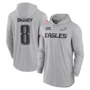 Youth Tank Bigsby Philadelphia Eagles Gray 2024 Salute to Service Lightweight Performance Long Sleeve Hooded T-Shirt